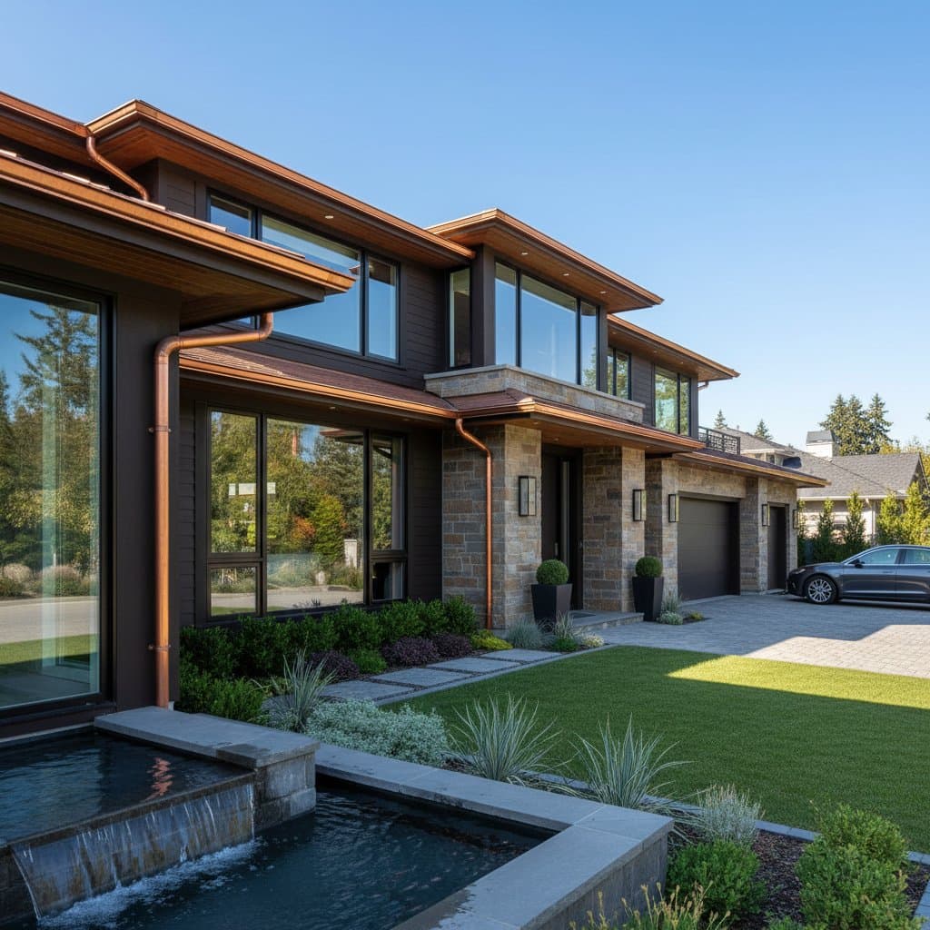 Why Luxury Homes Pay 3X More for Copper Gutters