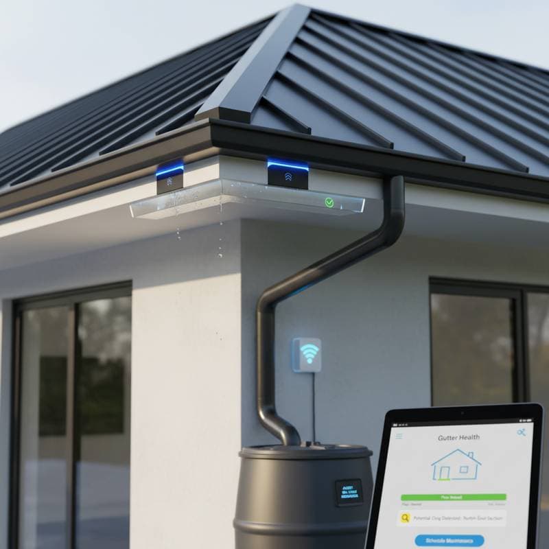 Smart Gutters Alert Before Overflow Damage Strikes