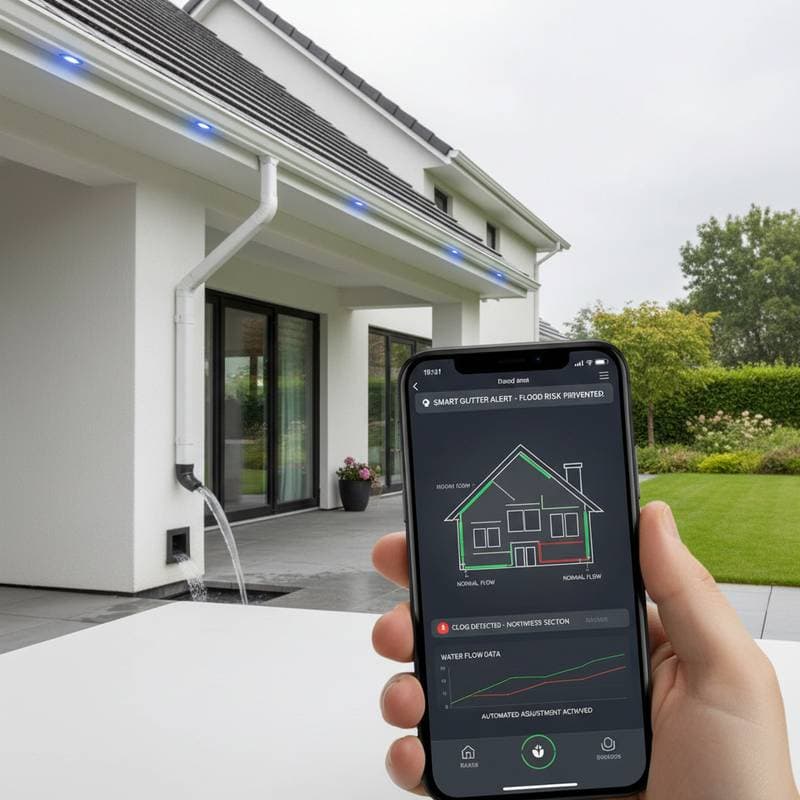 Smart Gutters Send Alerts Before Water Damage Starts