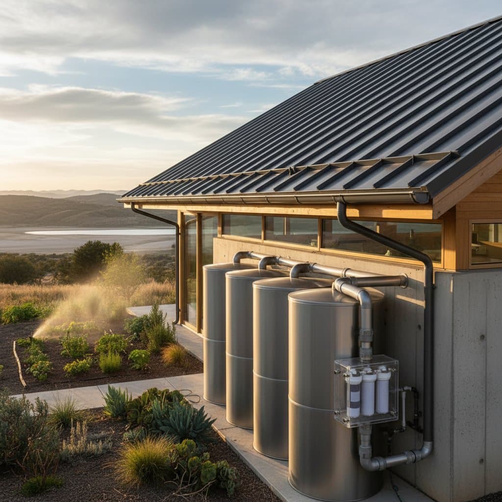 Metal Roofs Capture Clean Rain for Drought Resilience