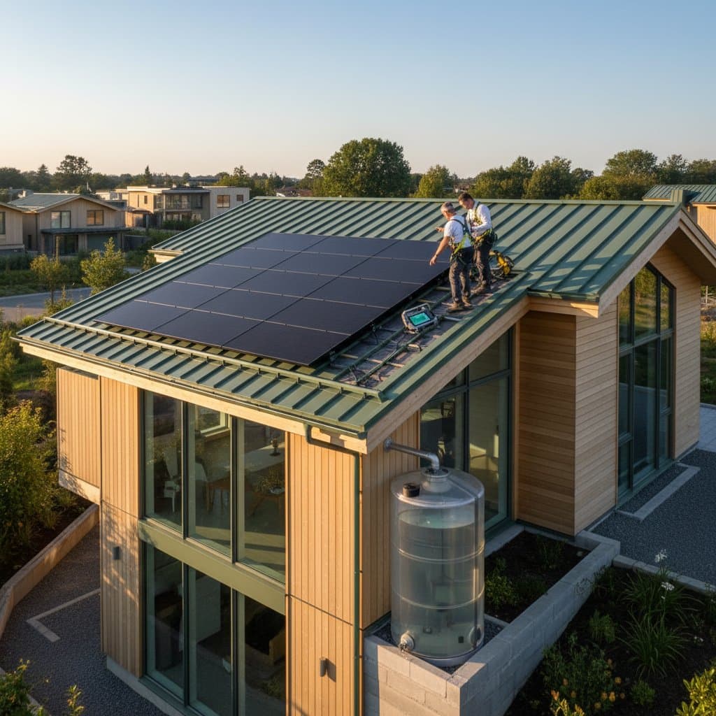 Green Metal Roofs Cut Energy Loss and Extend Roof Life