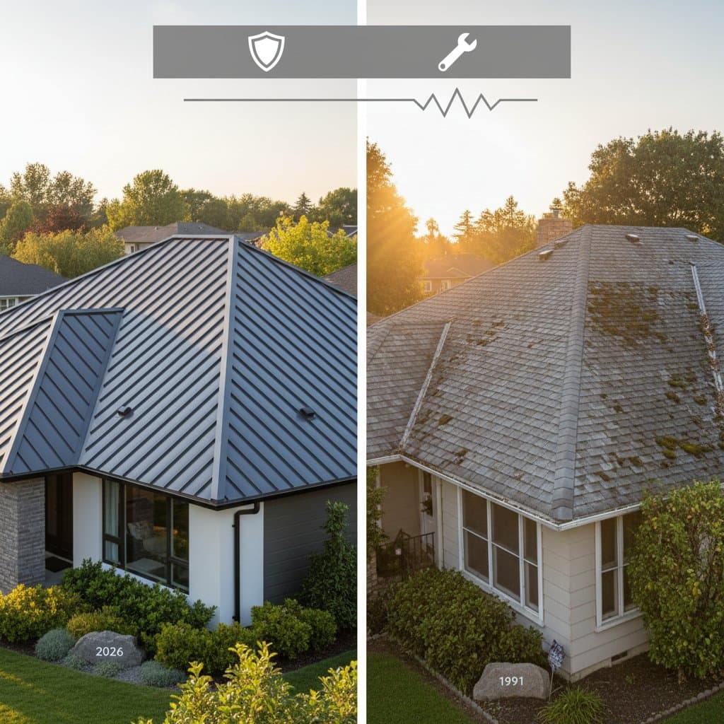 Metal Roofs Last 60+ Years vs Shingles' 25