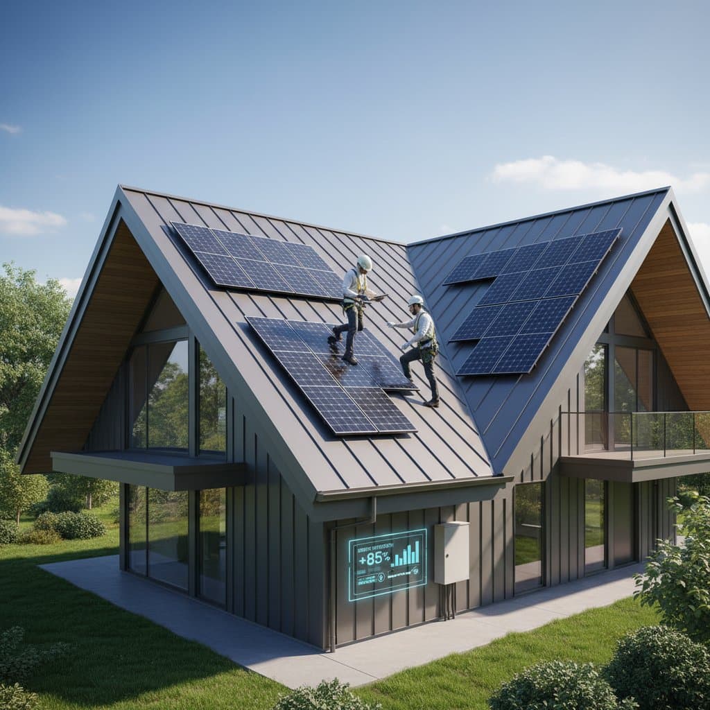 Solar Metal Roofs Generate Power and Cut Energy Bills